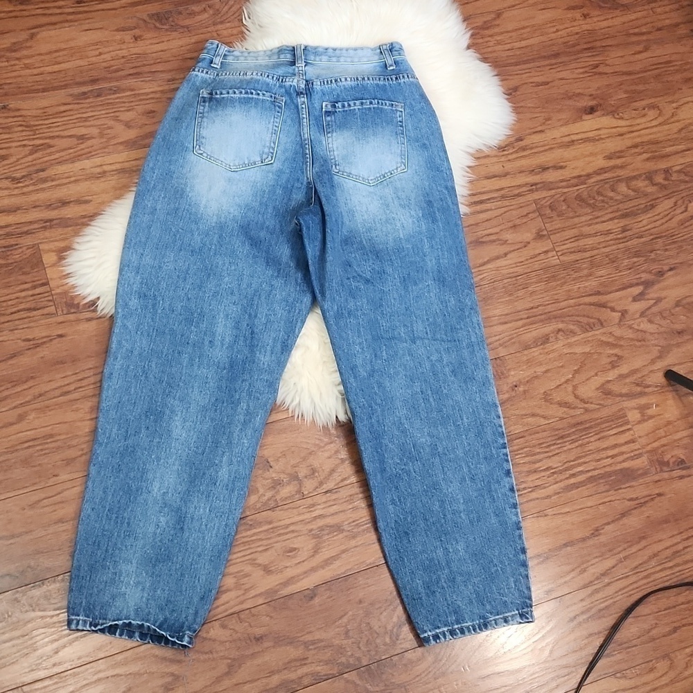 YMI Wide Leg Distressed Jean's - Picture 6 of 6